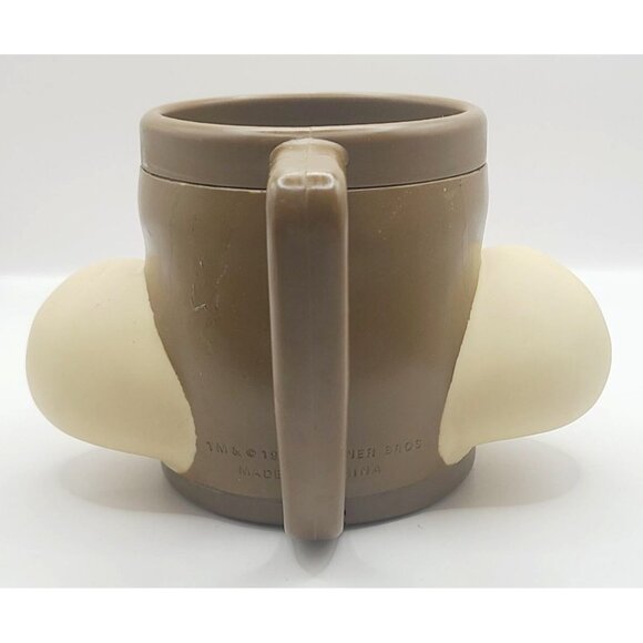 Vintage Warner Bros Wile E. Coyote 3D Plastic Coffee Mug 1992 - Picture 3 of 12